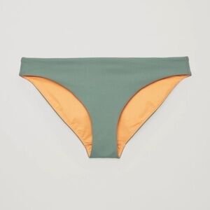 NWT COS Elastic Seam Bikini Bottoms in Orange/Green